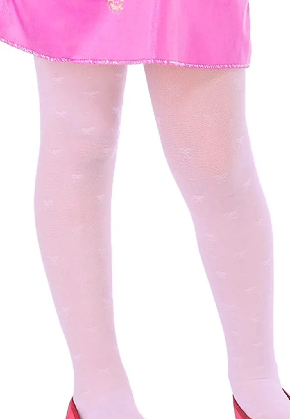 Dres fetițe Penti Pretty ,,Diana'', 20 den- mat, imprimeu fundițe, roz - 1