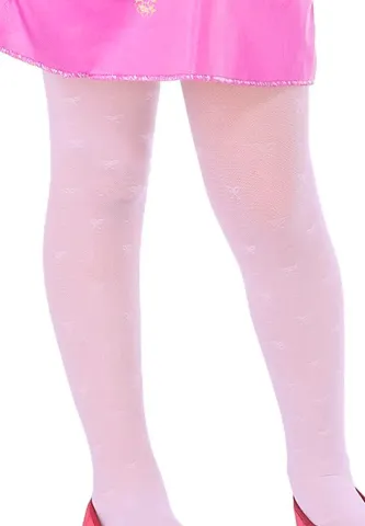 Dres fetițe Penti Pretty ,,Diana'', 20 den- mat, imprimeu fundițe, roz