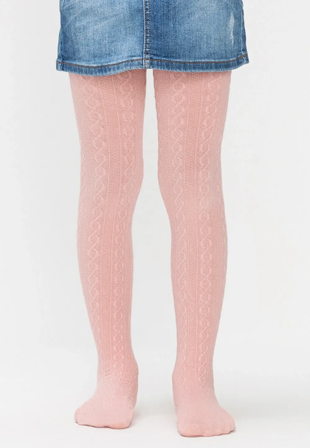 Dres fetițe Penti Pretty ,,Karina'', bumbac- imprimeu tricotat, roz pudră - 1