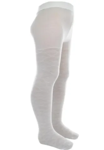 Dres fetițe Penti Pretty ,,Line'' 20 DEN-transparent, imprimeu linii, culoare alb