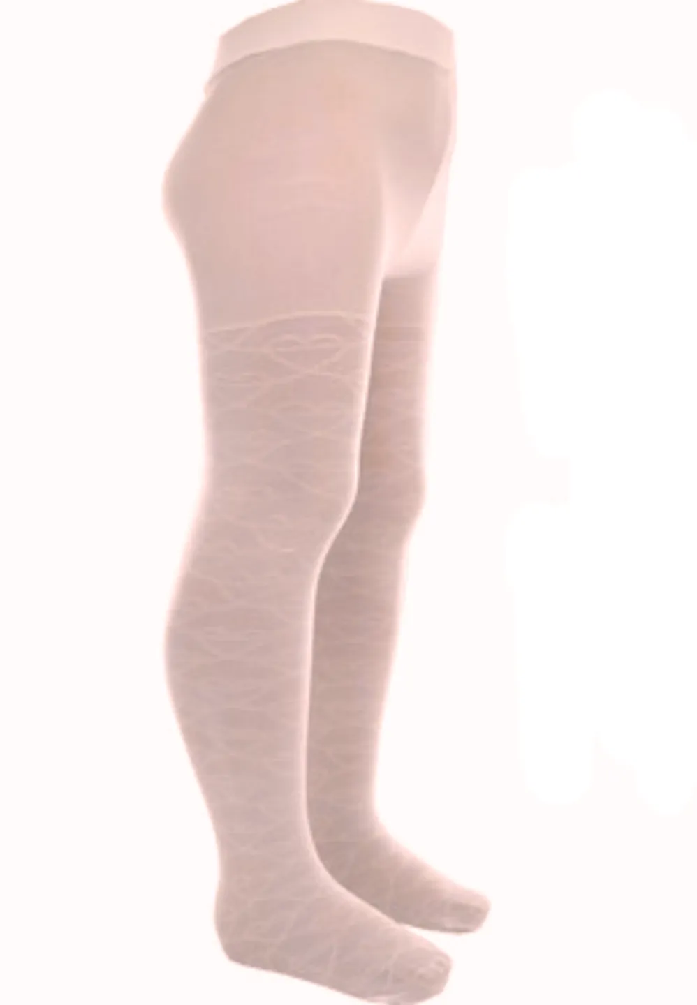 Dres fetițe Penti Pretty ,,Line'' 20 DEN-transparent, imprimeu linii, culoare roz pudră - 1