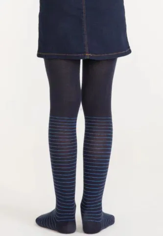 Dres fetițe Penti Young ,,Crystal'', bumbac- imprimeu dungi, bleumarin