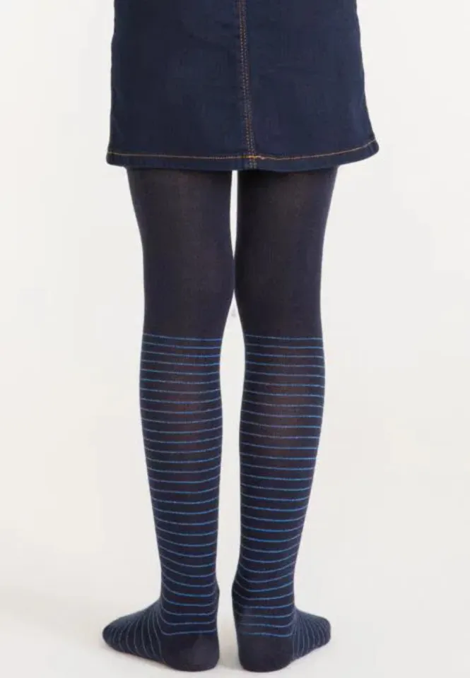 Dres fetițe Penti Young ,,Crystal'', bumbac- imprimeu dungi, bleumarin