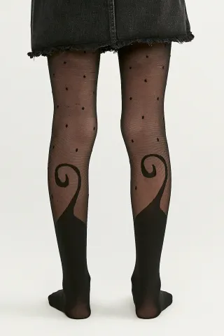 Dres fetițe Penti Young ,,Cute Cat" 30 DEN- imprimeu pisicuță, culoare negru hover