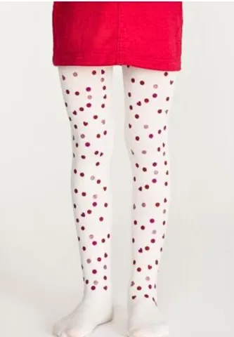 Dres fetițe Penti Young ,,Heart Dot'' 50 Den-mat, opac, alb