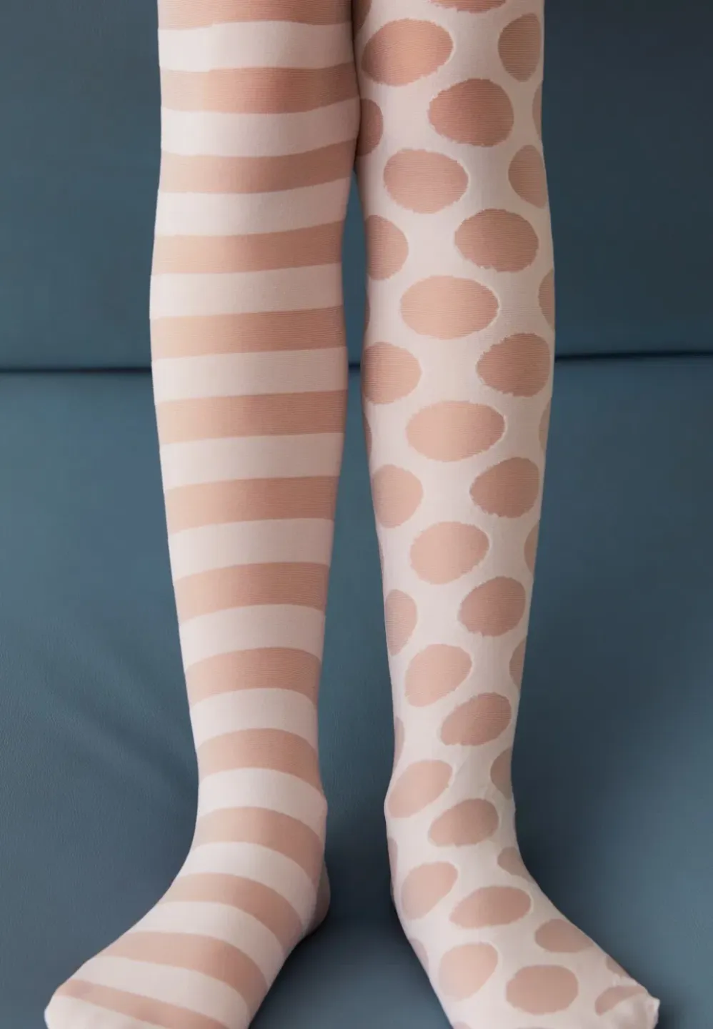 Dres fetițe Penti Young „Lolipop”, 30 den- mat, alb - 1