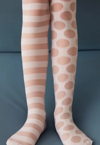 Dres fetițe Penti Young „Lolipop”, 30 den- mat, alb