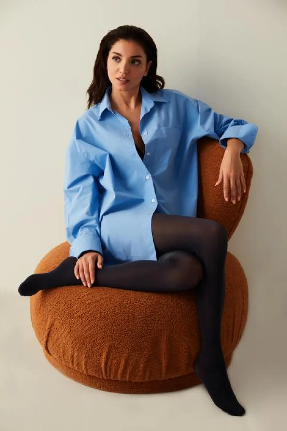 Dres Penti 40 DEN - Mat, Opac, Bleumarin - 1