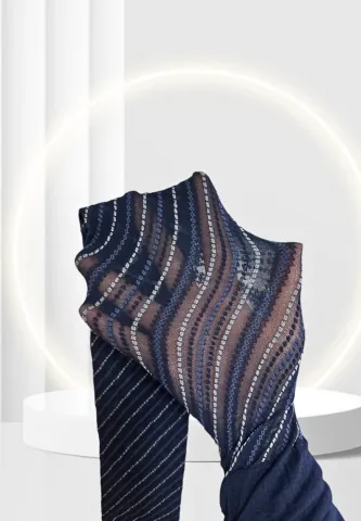 Dres Penti Trendy ,,Spiral'' 20 DEN, Transparent- Bleumarin hover