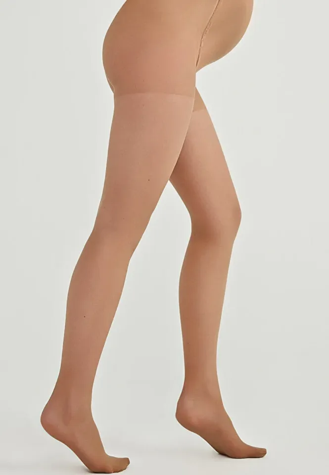 Dres Penti Gravide ,,9 Ay 10 Gün" 15 DEN, Mat- Culoare Bronz