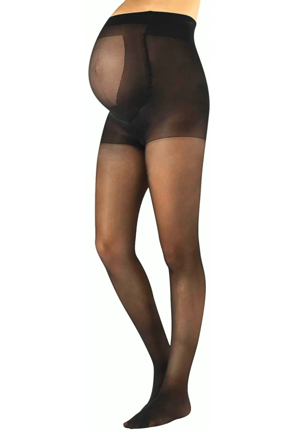 Dres Penti Gravide, 15 DEN, Mat- Culoare Castaniu - 1