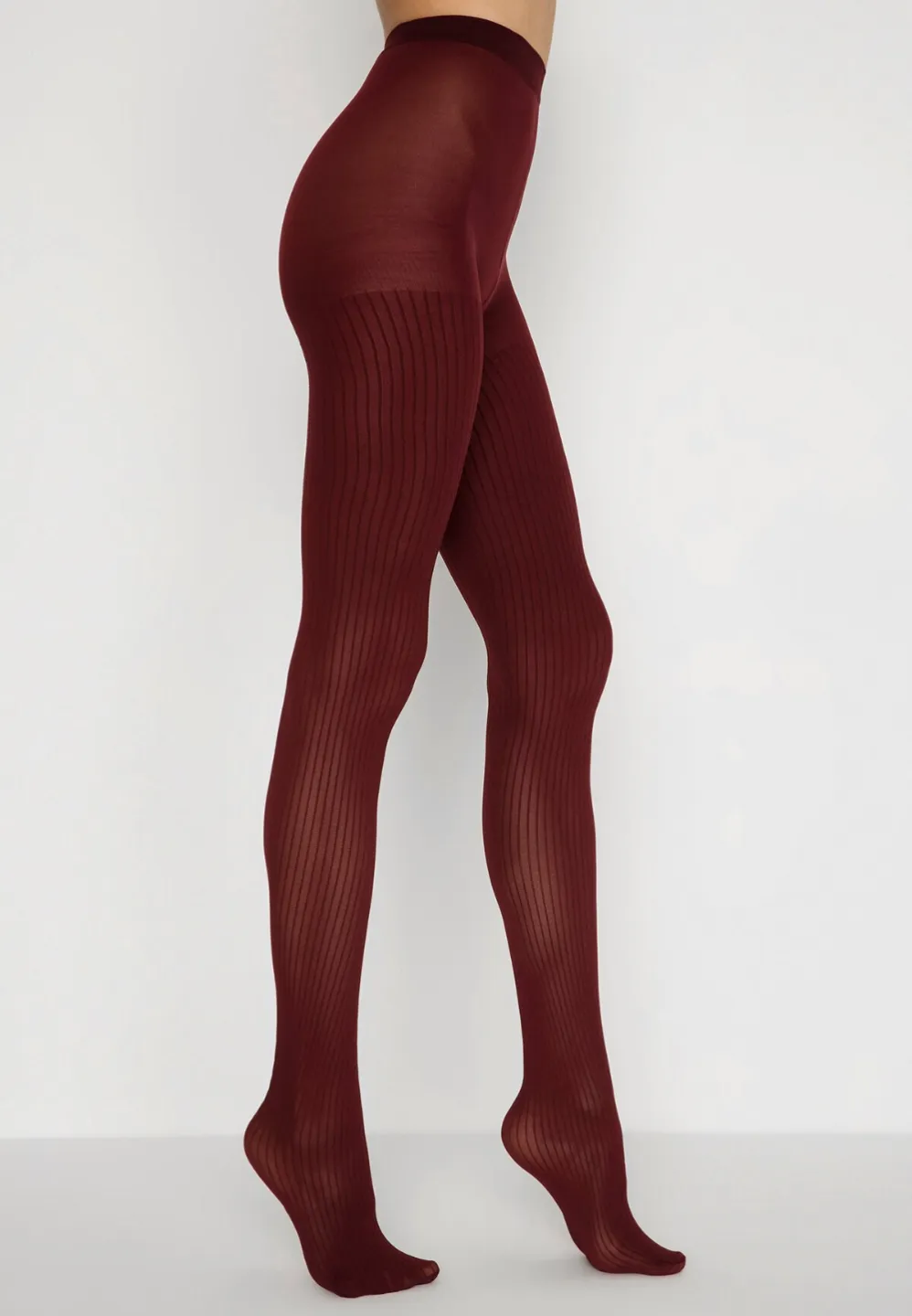 Dres Penti Lovely ,,Doris'' 50 DEN – Model Raiat, culoare visiniu - 1