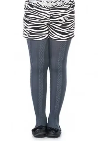 Dres Penti Pretty ,,Gilda'' 60 den- imprimeu tip croșetat, culoare grafit