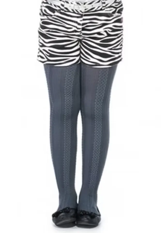 Dres Penti Pretty ,,Gilda'' 60 den- imprimeu tip croșetat, culoare grafit