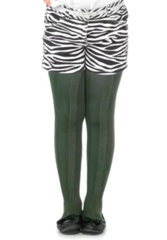 Dres Penti Pretty ,,Gilda'' 60 den- imprimeu tip croșetat, culoare verde