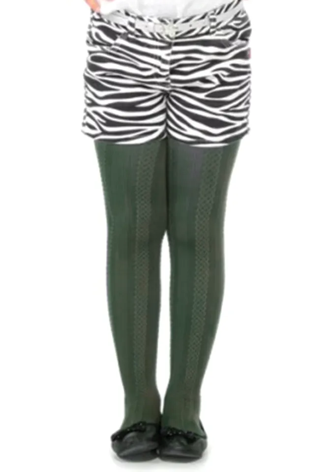 Dres Penti Pretty ,,Gilda'' 60 den- imprimeu tip croșetat, culoare verde