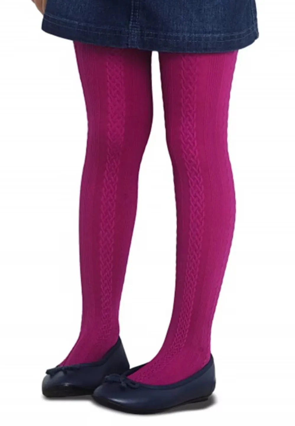 Dres Penti Pretty ,,Gilda'' 60 den- imprimeu tip croșetat, culoare magenta - 1