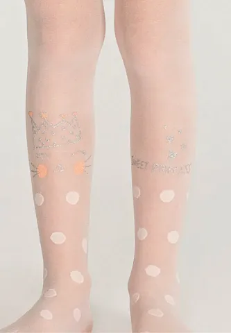 Dres Penti Young „Princess Cat”, 30 DEN-transparent, alb