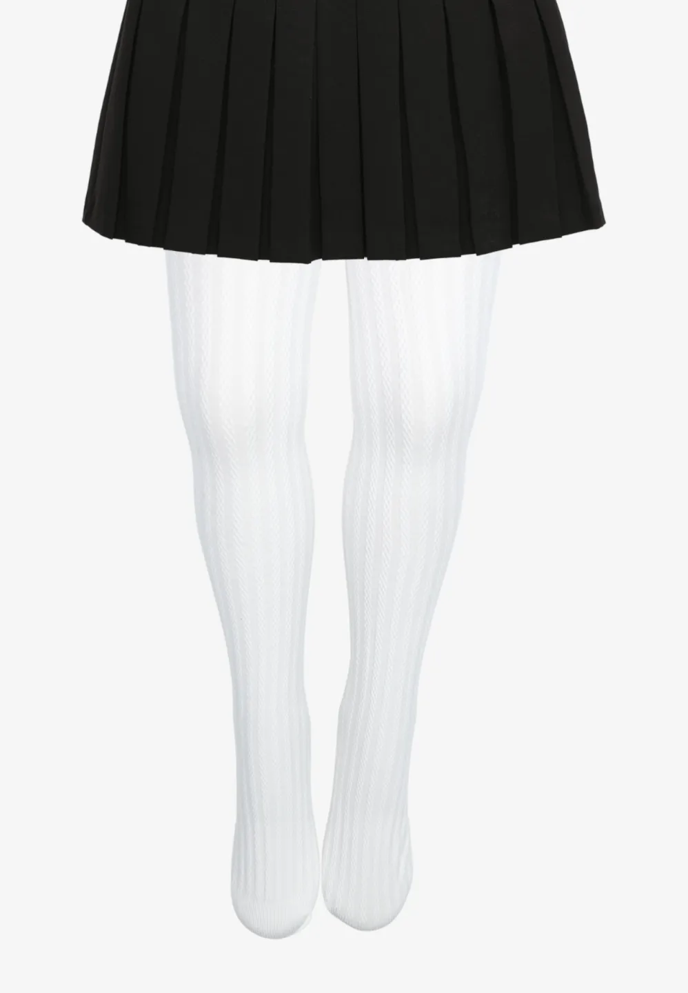 Dres pentru copii – alb cu dungi striate - 1