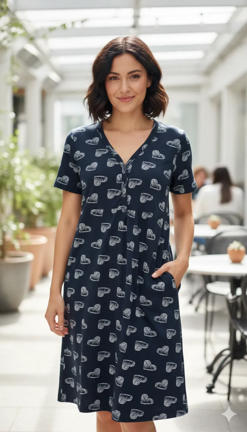 Cămașă pentru gravide de noapte neagra - 1