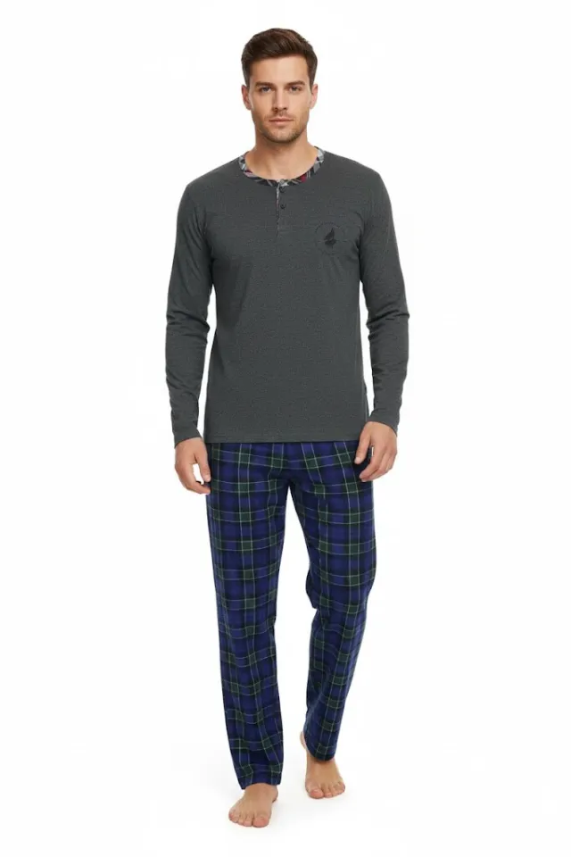 Pijama Bărbat, Mâneci Lungi și Pantaloni Lungi