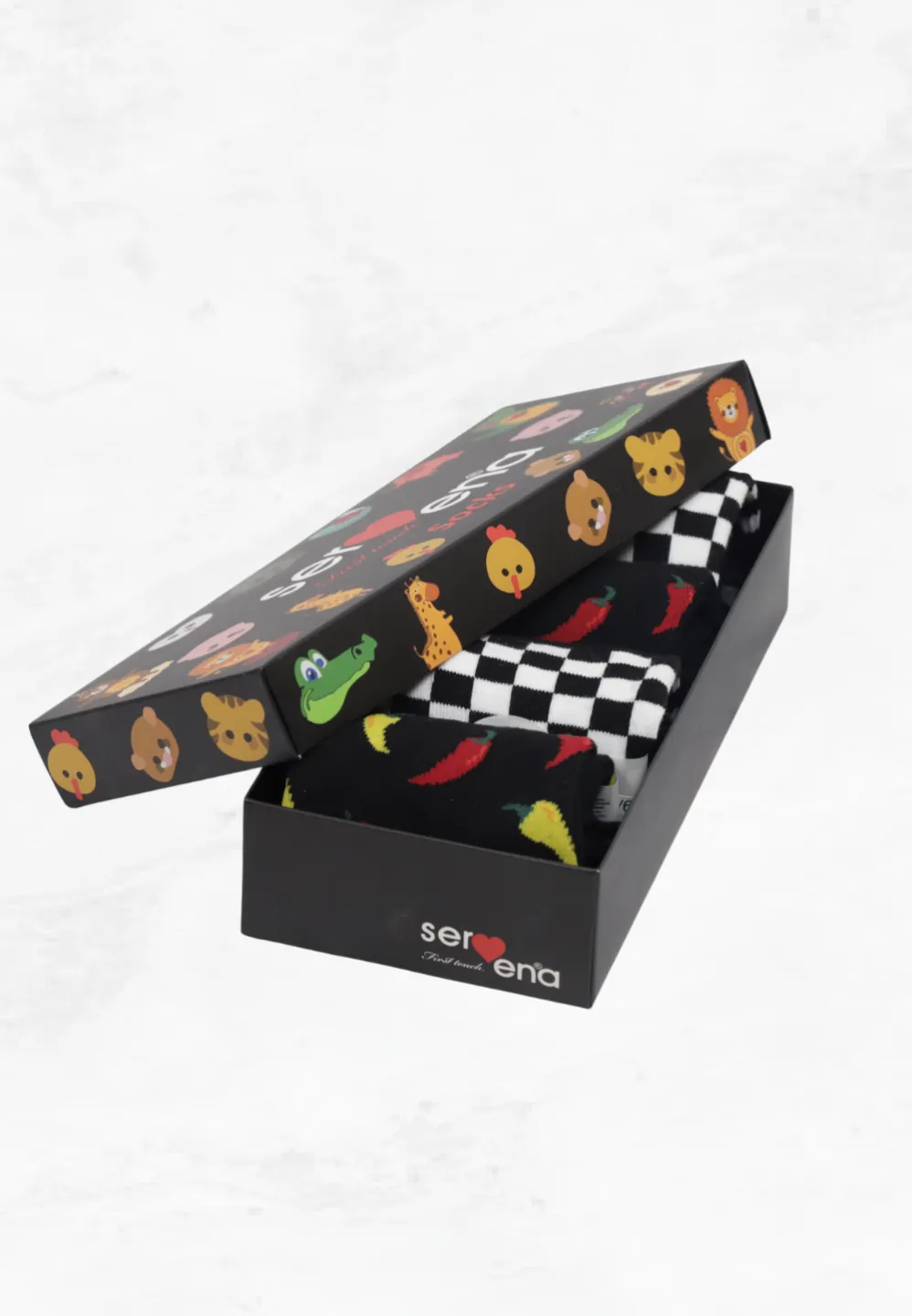 Set 4 perechi șosete bărbați lungi – modele diverse, fără cusături - 1