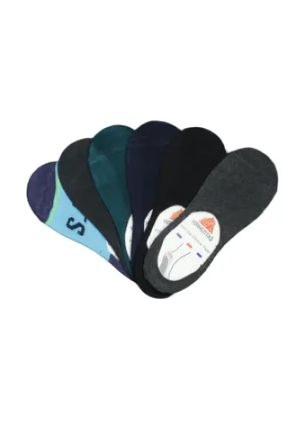 Set 6 perechi tălpici unisex – fără cusături, cu silicon la călcâi
