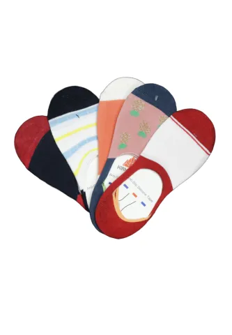 Set 5 perechi tălpici unisex – fără cusături, cu silicon la călcâi