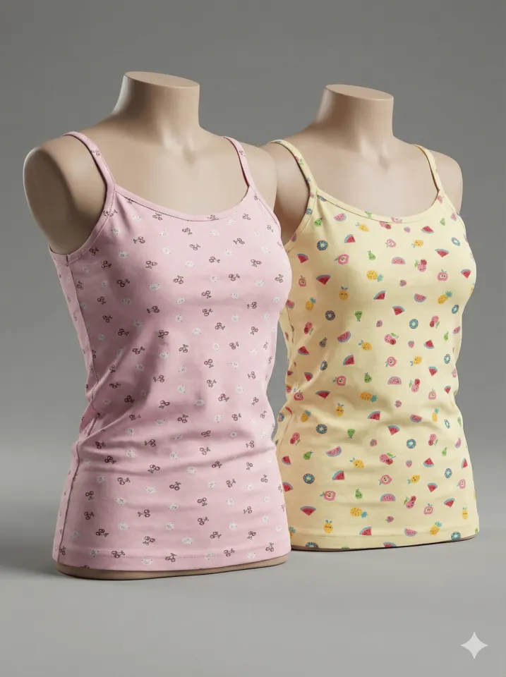 Set 2 Maiouri Fete – Multicolor, Bumbac și Elastan