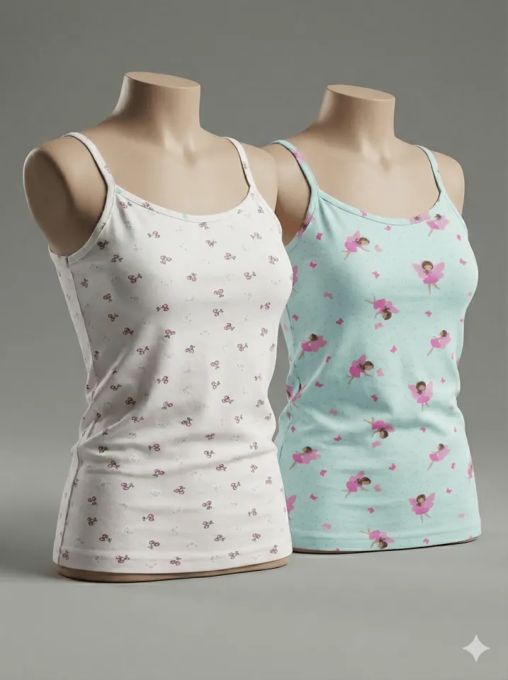 Set 2 Maiouri Fete – Multicolor, Bumbac și Elastan