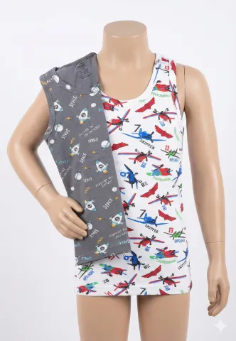 Set 2 Maiouri Băieți – Multicolor, Bumbac și Elastan