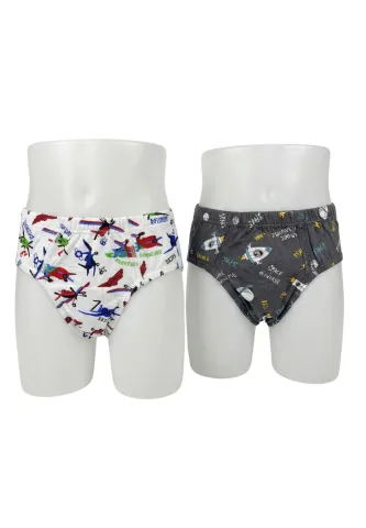 Set 2 Chiloți Băieți – Multicolor, Bumbac și Elastan