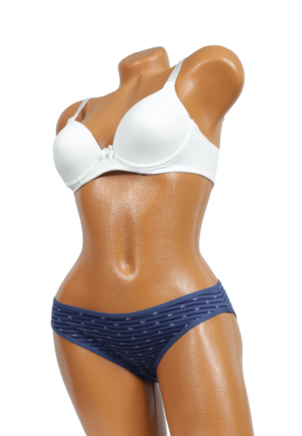 Chilot clasic damă albastru cu dungi - 1