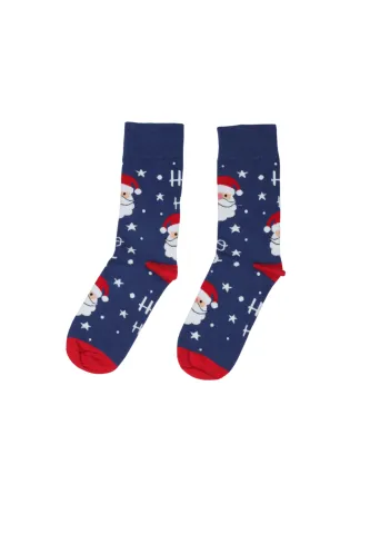 Șosete lungi de Crăciun pentru bărbați – Moș Crăciun „HO HO HO”