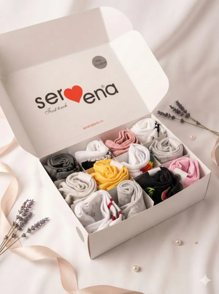 Mystery Box Șosete Damă – Surpriza Perfectă pentru Orice Zi