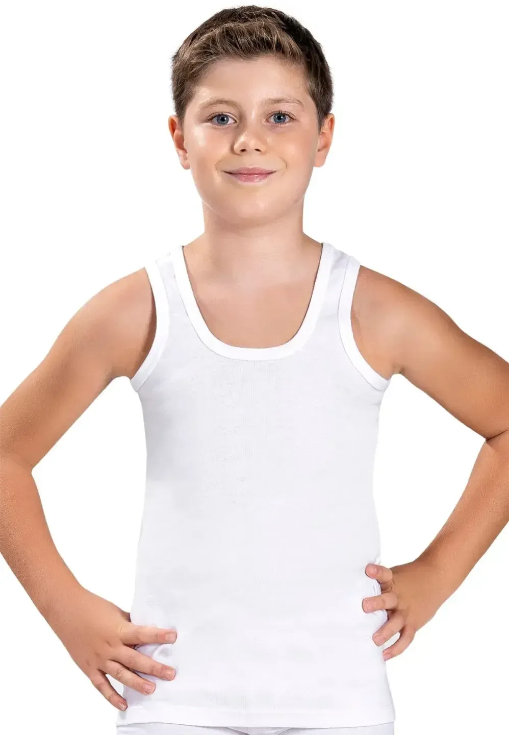 Set 3 maiouri simple pentru băieți, cu bretele groase - 1