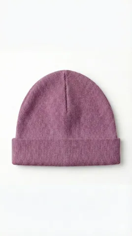 Căciuliță roz pentru copii, raiată și dublată