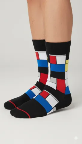 Șosete unisex lungi colorate