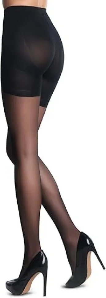 Dres damă Penti Pop Up Korse negri, semi lucioși