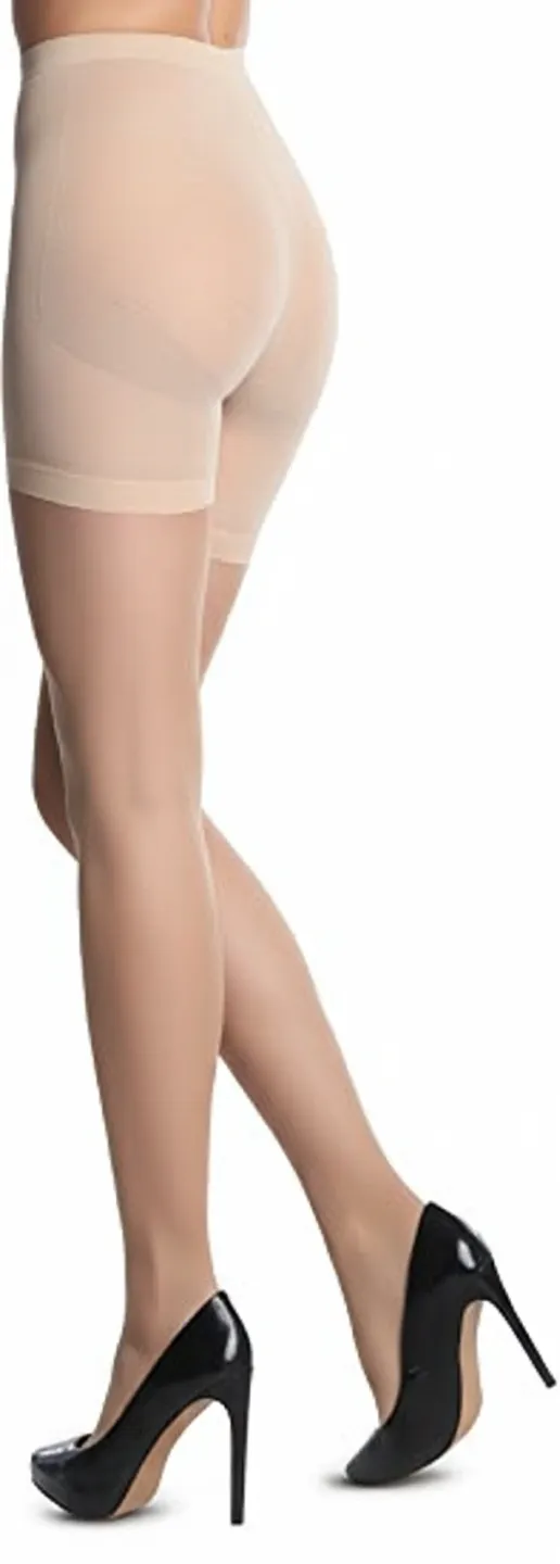 Dres damă Penti Pop Up Korse bej deschis, semi lucioși - 1