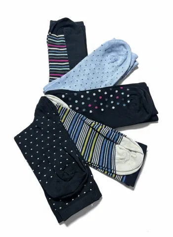 Set 5 șosete damă lungi, fără cusături, diverse modele și culori 07