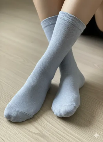 Set 5 șosete damă lungi, fără cusături, diverse modele și culori 011