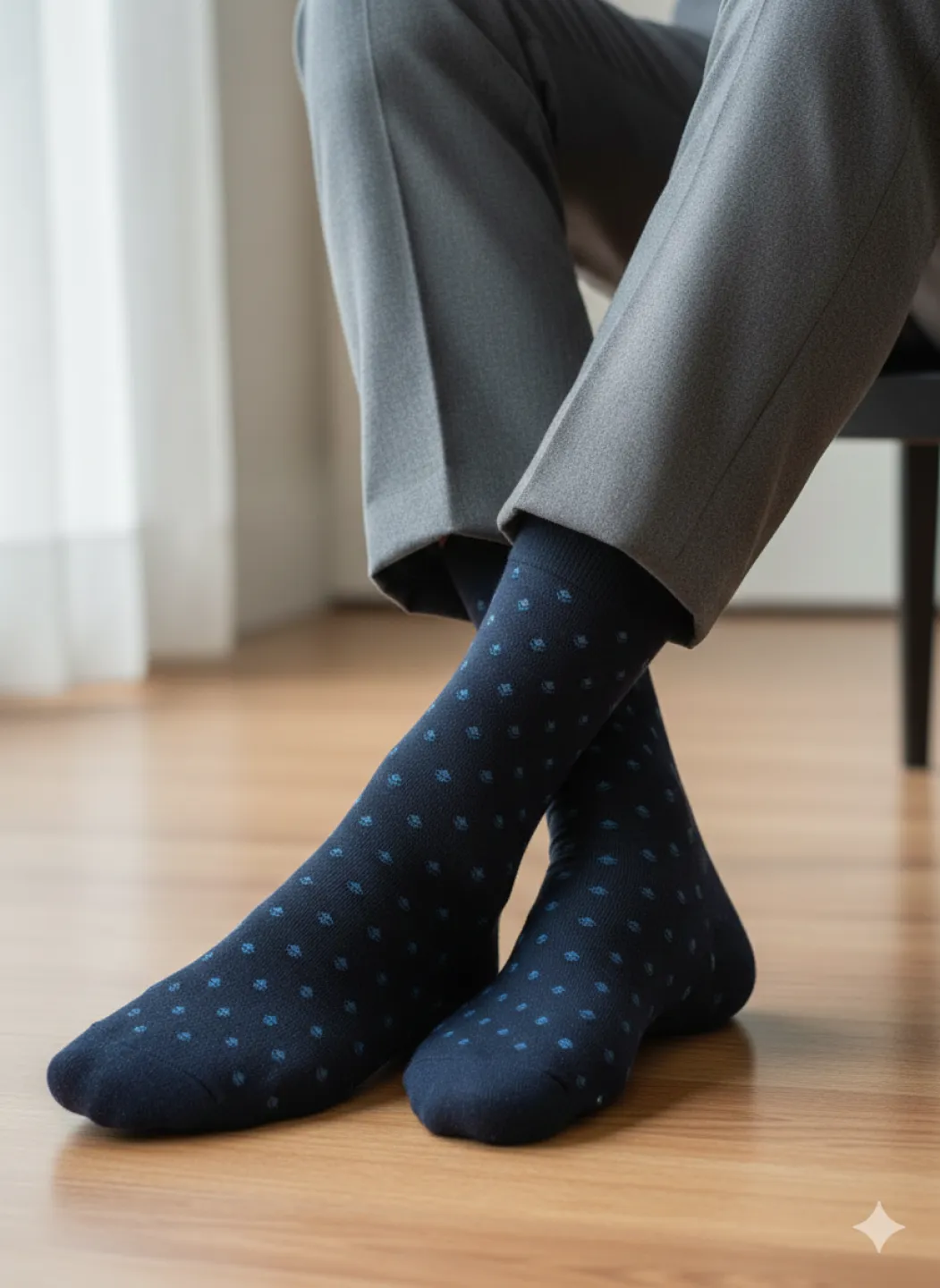 Set 5 șosete barbati lungi, fără cusături, diverse modele și culori - 3