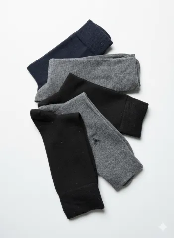 Set 5 șosete barbati  lungi, fără cusături, diverse modele și culori