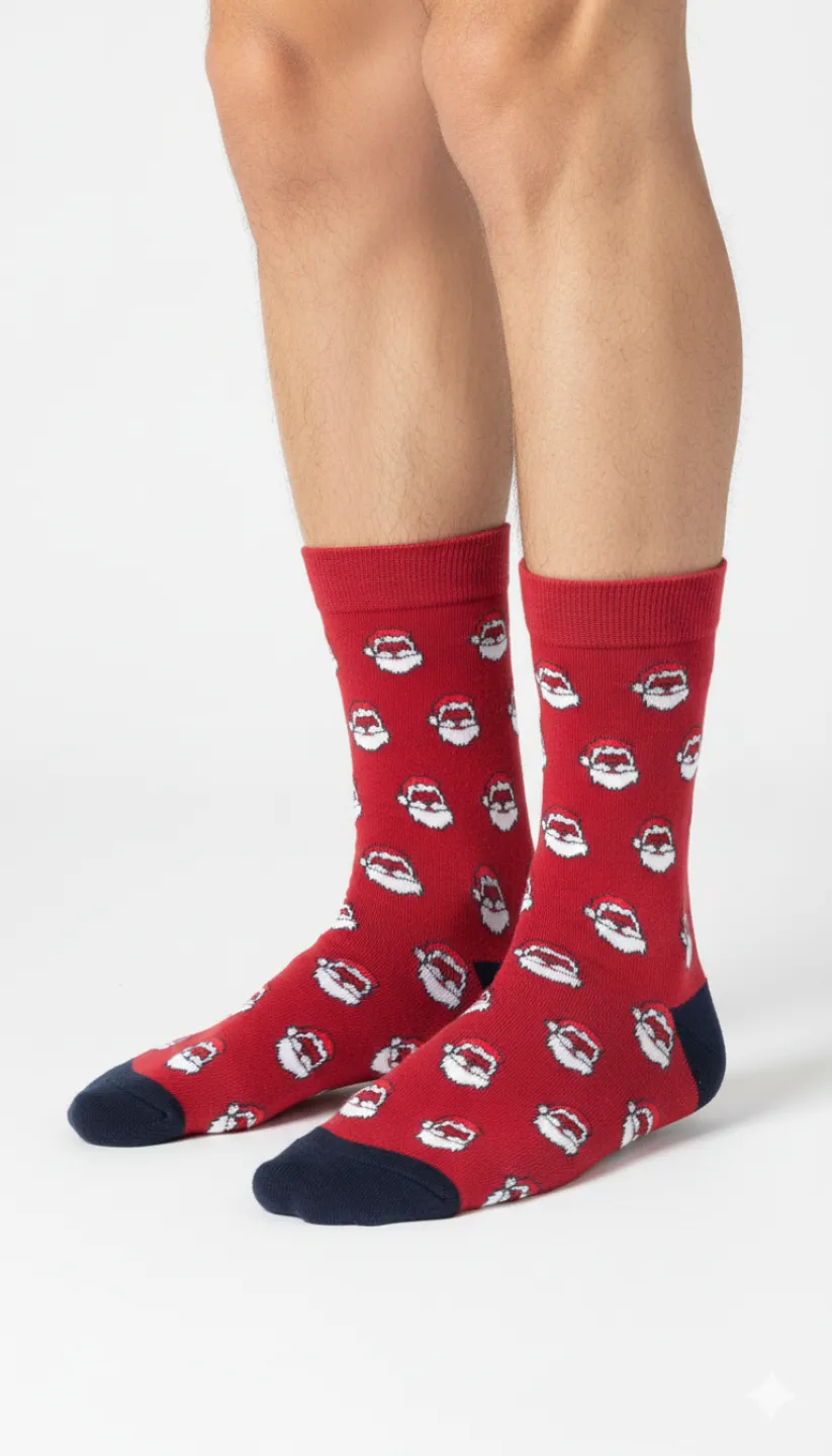 Set 5 șosete barbati  lungi, fără cusături, diverse modele și culori - 4