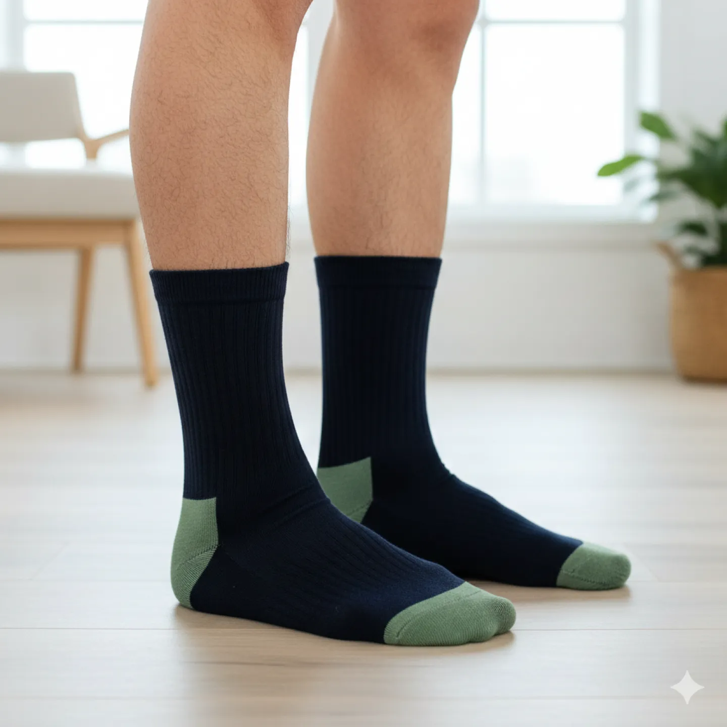 Set 5 șosete barbati lungi, fără cusături, diverse modele și culori - 5