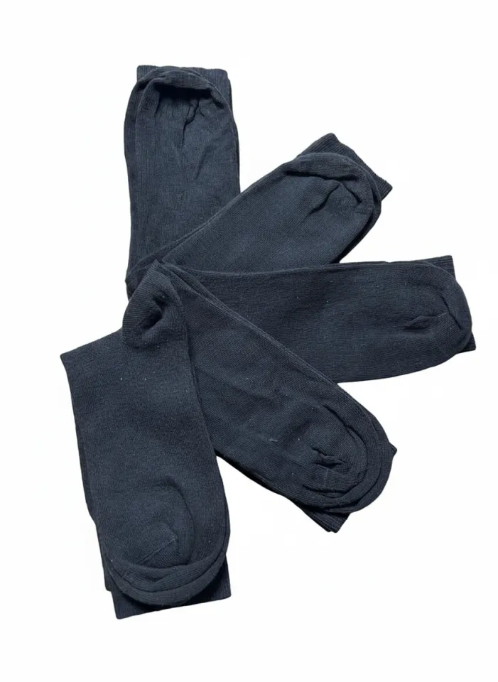 Set 5 șosete bărbați lungi, fără cusături, negre