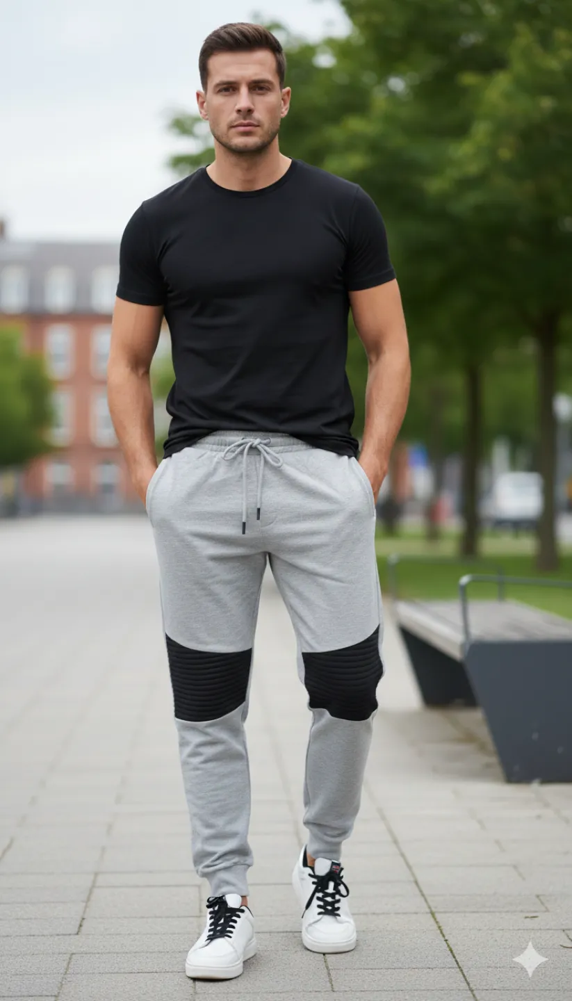 Pantaloni de trening bărbați Sportwear NASA, gri deschis - 1
