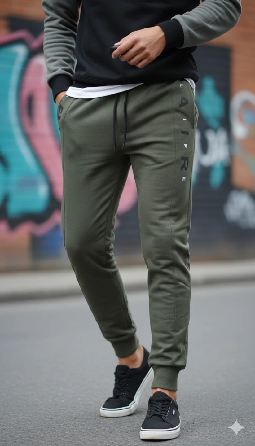 Pantaloni de trening bărbați Life Air, verzi - 1