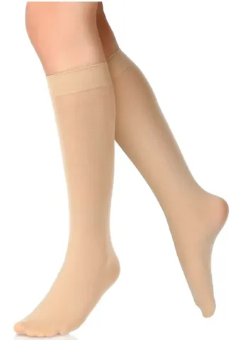 Set 3 Șosete Dama Penti Micro 70 DEN Nude, până la genunchi